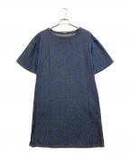 MARY QUANTマリークヮント）の古着「総柄デイジーデニム ワンピース」｜インディゴ