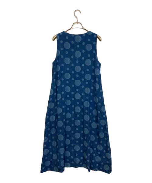 BLUE BLUE（ブルーブルー）BLUE BLUE (ブルーブルー) ノースリーブワンピース インディゴ サイズ:1の古着・服飾アイテム