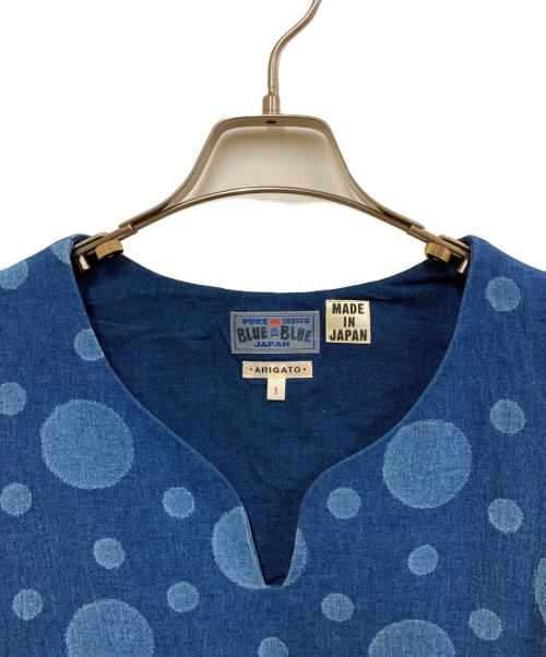 BLUE BLUE（ブルーブルー）BLUE BLUE (ブルーブルー) ノースリーブワンピース インディゴ サイズ:1の古着・服飾アイテム