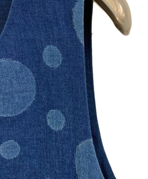 BLUE BLUE（ブルーブルー）BLUE BLUE (ブルーブルー) ノースリーブワンピース インディゴ サイズ:1の古着・服飾アイテム