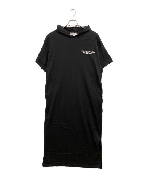 Americana（アメリカーナ）Americana (アメリカーナ) フードワンピ ブラック サイズ:SIZE Freeの古着・服飾アイテム