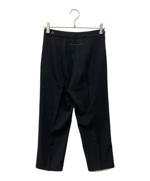 MM6 Maison Margiela（エムエムシックスメゾンマルジェラ）MM6 Maison Margiela (エムエムシックスメゾンマルジェラ) センタープレスパンツ ブラック サイズ:38　の古着・服飾アイテム