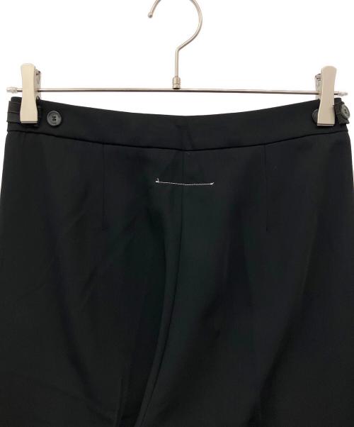 MM6 Maison Margiela（エムエムシックスメゾンマルジェラ）MM6 Maison Margiela (エムエムシックスメゾンマルジェラ) センタープレスパンツ ブラック サイズ:38　の古着・服飾アイテム