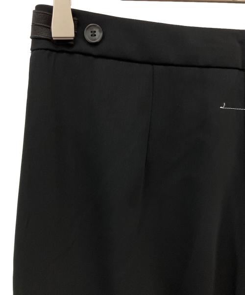 MM6 Maison Margiela（エムエムシックスメゾンマルジェラ）MM6 Maison Margiela (エムエムシックスメゾンマルジェラ) センタープレスパンツ ブラック サイズ:38　の古着・服飾アイテム