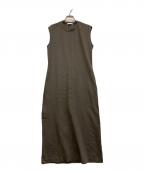 CINOHチノ）の古着「maxi ノースリーブワンピース」｜グレー