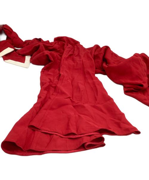 VALENTINO（ヴァレンティノ）VALENTINO (ヴァレンティノ) Vlogo Scarf Shift Dress レッド サイズ:40の古着・服飾アイテム