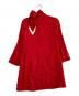 VALENTINO (ヴァレンティノ) Vlogo Scarf Shift Dress レッド サイズ:40：12000円