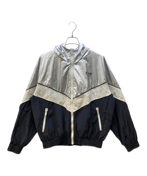 GOLDEN GOOSE（ゴールデングース）GOLDEN GOOSE (ゴールデングース) STAR WS PATCHWORK WINDBREA ブラック サイズ:42の古着・服飾アイテム