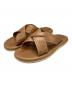 ISLAND SLIPPER（アイランドスリッパ）の古着「クロスサンダル」｜ブラウン