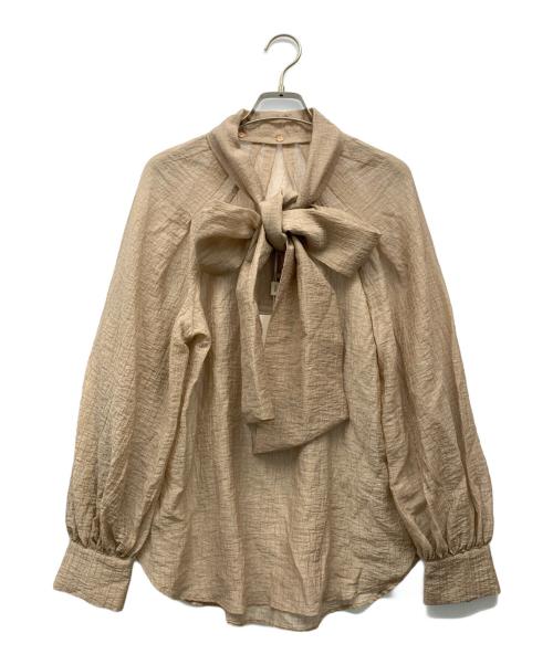 COEL（コエル）COEL (コエル) タイ付き2WAYブラウス ベージュ サイズ:Free 未使用品の古着・服飾アイテム