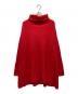 BATONER（バトナ―）の古着「カシミヤフォックスユニークタートルニット」｜レッド