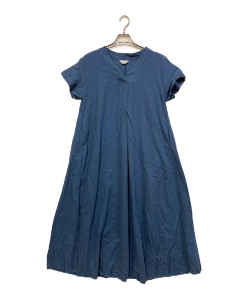 SLOBE IENA（スローブ イエナ）SLOBE IENA (スローブ イエナ) ラミーVネックワンピース ネイビー サイズ:36の古着・服飾アイテム