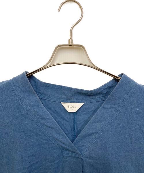 SLOBE IENA（スローブ イエナ）SLOBE IENA (スローブ イエナ) ラミーVネックワンピース ネイビー サイズ:36の古着・服飾アイテム