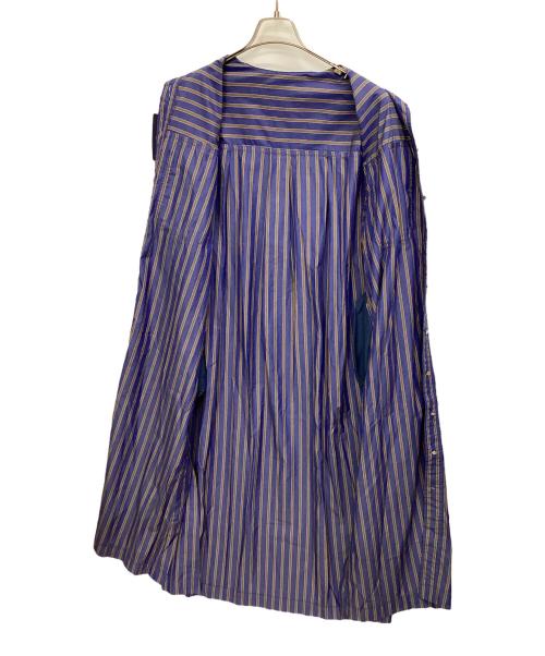 SHIPS（シップス）SHIPS (シップス) ポプリンストライプポケットシャツワンピース ブルー サイズ:38 未使用品の古着・服飾アイテム