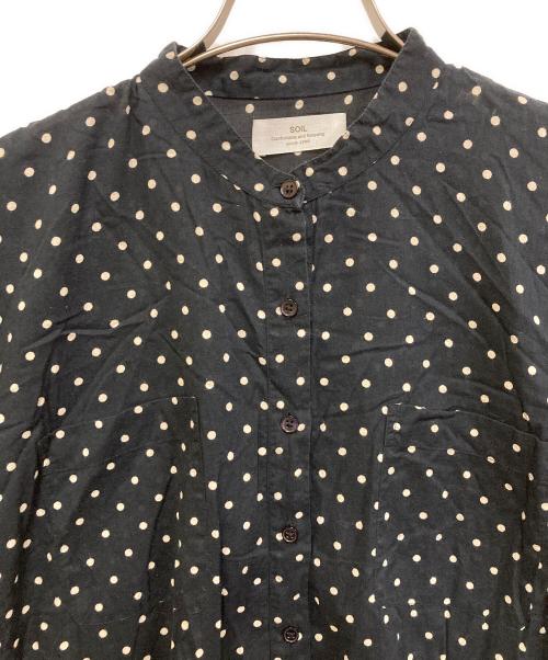 SOIL（ソイル）SOIL (ソイル) ドットワンピース ブラック サイズ:SIZE 2の古着・服飾アイテム