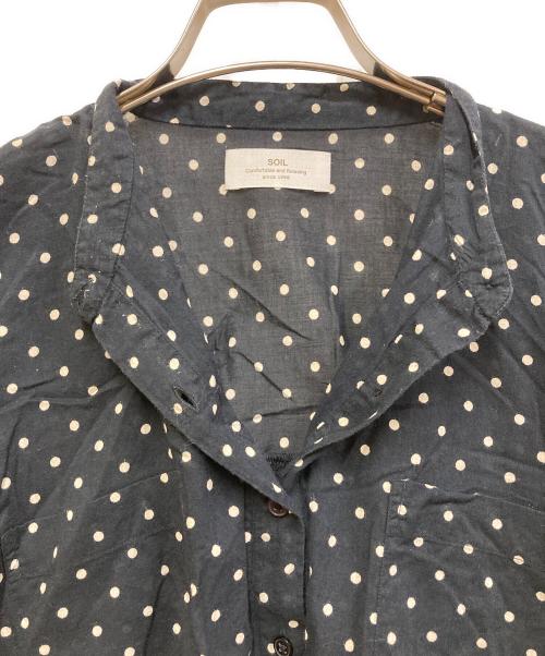 SOIL（ソイル）SOIL (ソイル) ドットワンピース ブラック サイズ:SIZE 2の古着・服飾アイテム