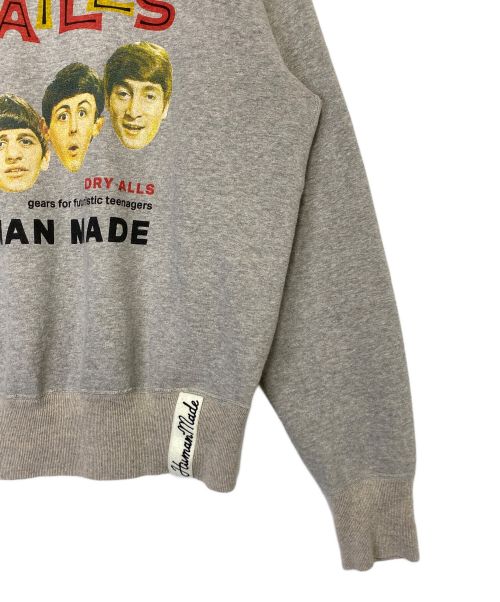 HUMAN MADE（ヒューマンメイド）HUMAN MADE (ヒューマンメイド) THE BEATLES (ビートルズ) BEATLES SWEATSHIRT（ビートルズスウェットシャツ） グレー サイズ:Lの古着・服飾アイテム