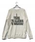 MARC JACOBS (マークジェイコブズ) PEANUTS (ピーナッツ) ヴィンテージ加工クルーネックスウェット ホワイト サイズ:M：7000円