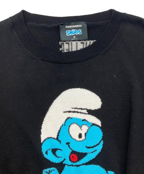 DSQUARED2（ディースクエアード）DSQUARED2 (ディースクエアード) HANDY SMURF PULLOVER ブラック サイズ:Mの古着・服飾アイテム