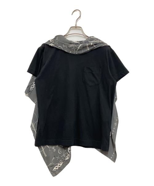 sacai（サカイ）sacai (サカイ) Dr.Woo バンダナTシャツ グレー サイズ:1の古着・服飾アイテム