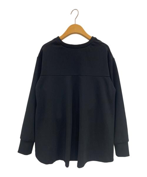 Ade（アデ）Ade (アデ) ジョーゼットジャージカーディガン ブラック サイズ:Fの古着・服飾アイテム