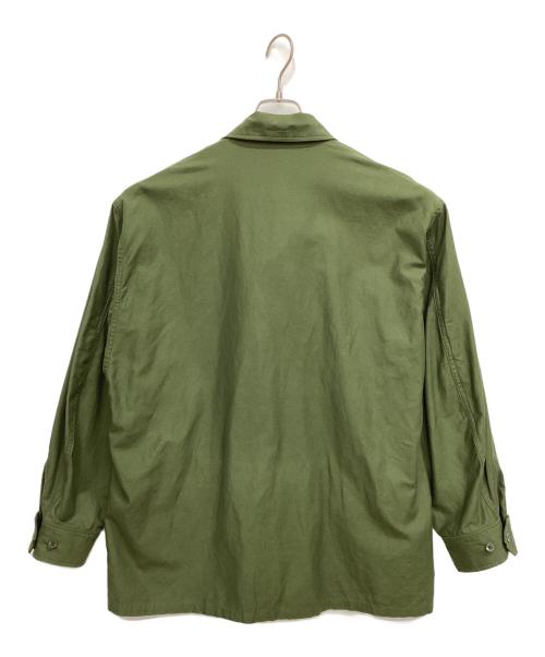 blurhms ROOTSTOCK（ブラームスルーツストック）blurhms ROOTSTOCK (ブラームスルーツストック) コットンリネンコンバットトロピカルジャケット オリーブ サイズ:3の古着・服飾アイテム