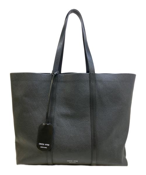CHACOLI（チャコリ）CHACOLI (チャコリ) HYKE (ハイク) LEATHER TOTE BAG(MEDIUM) ブラックの古着・服飾アイテム