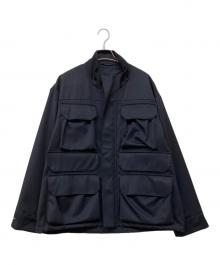 LANVIN COLLECTION（ランバンコレクション）の古着「WOOL CALZE ”CAPA” JACKET」｜ネイビー