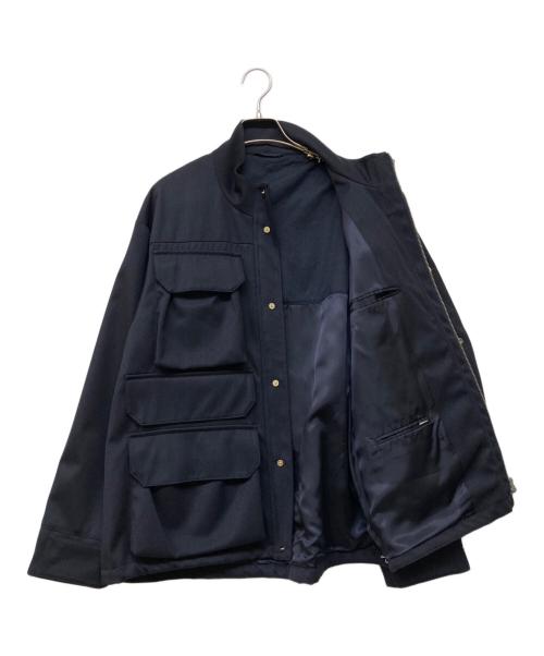 LANVIN COLLECTION（ランバンコレクション）LANVIN COLLECTION (ランバンコレクション) WOOL CALZE ”CAPA” JACKET ネイビー サイズ:48の古着・服飾アイテム