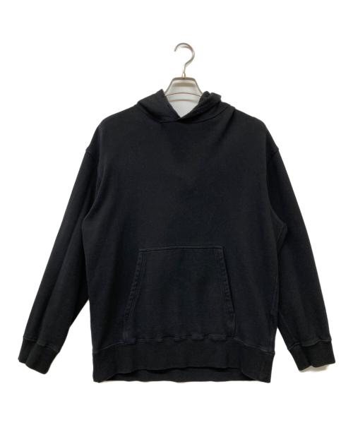 Yohji Yamamoto pour homme（ヨウジヤマモト プールオム）Yohji Yamamoto pour homme (ヨウジヤマモト プールオム) シグネチャープリントプルオーバーパーカー ブラック サイズ:size3の古着・服飾アイテム