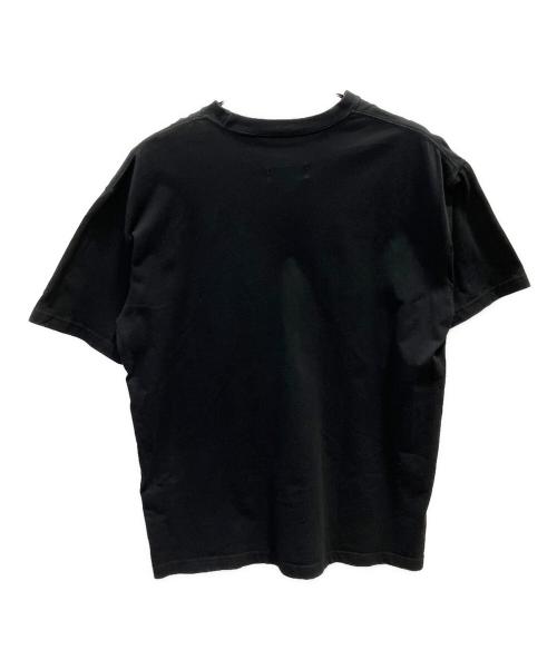 Yohji Yamamoto pour homme（ヨウジヤマモト プールオム）Yohji Yamamoto pour homme (ヨウジヤマモト プールオム) New Era (ニューエラ) シグネチャーロゴTシャツ ブラック サイズ:XXLの古着・服飾アイテム