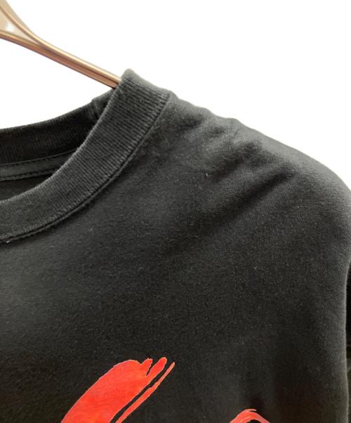 Yohji Yamamoto pour homme（ヨウジヤマモト プールオム）Yohji Yamamoto pour homme (ヨウジヤマモト プールオム) New Era (ニューエラ) シグネチャーロゴTシャツ ブラック サイズ:XXLの古着・服飾アイテム