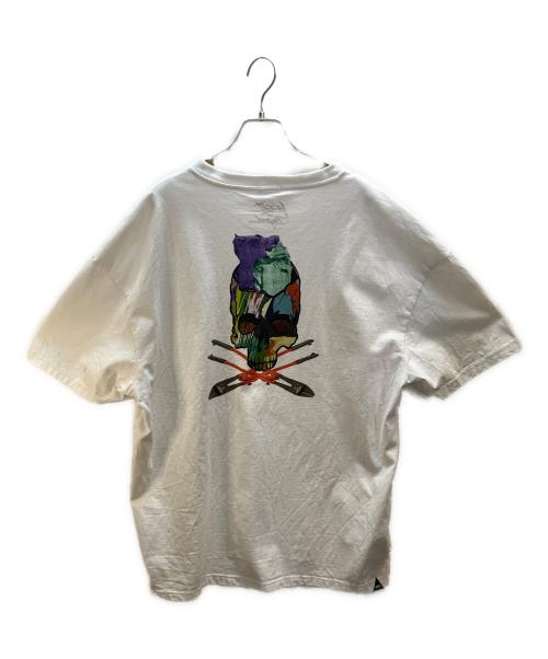 Denham（デンハム）Denham (デンハム) Karski&Beyond KBXD SKULL＆CUTTER BOX TEE ホワイト サイズ:XLの古着・服飾アイテム