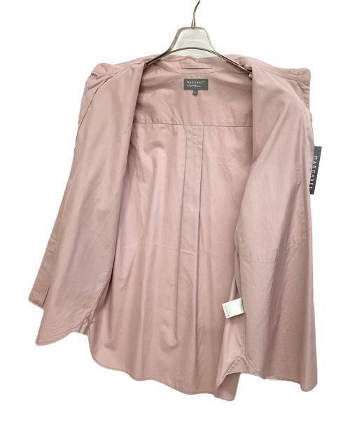 MARGARET HOWELL（マーガレットハウエル）MARGARET HOWELL (マーガレットハウエル) PAPER COTTON POPLIN SHIRT ピンク サイズ:L 未使用品の古着・服飾アイテム
