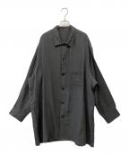 Yohji Yamamoto pour hommeヨウジヤマモト プールオム）の古着「リネンシャツジャケット」｜グレー