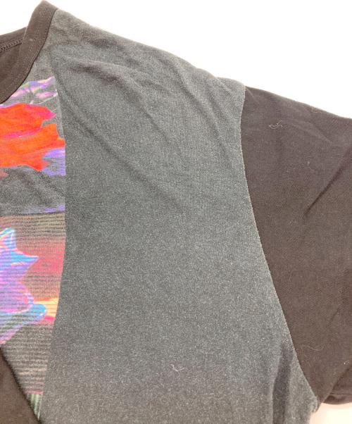 Yohji Yamamoto pour homme（ヨウジヤマモト プールオム）Yohji Yamamoto pour homme (ヨウジヤマモト プールオム) 花図鑑Tシャツ ブラック サイズ:3の古着・服飾アイテム