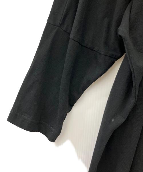 GROUND Y（グラウンドワイ）GROUND Y (グラウンドワイ) スナップスリットロングカットソー ブラック サイズ:3の古着・服飾アイテム