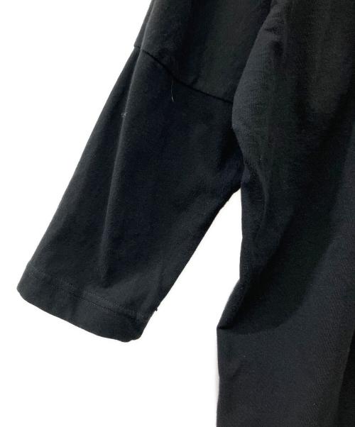 GROUND Y（グラウンドワイ）GROUND Y (グラウンドワイ) スナップスリットロングカットソー ブラック サイズ:3の古着・服飾アイテム