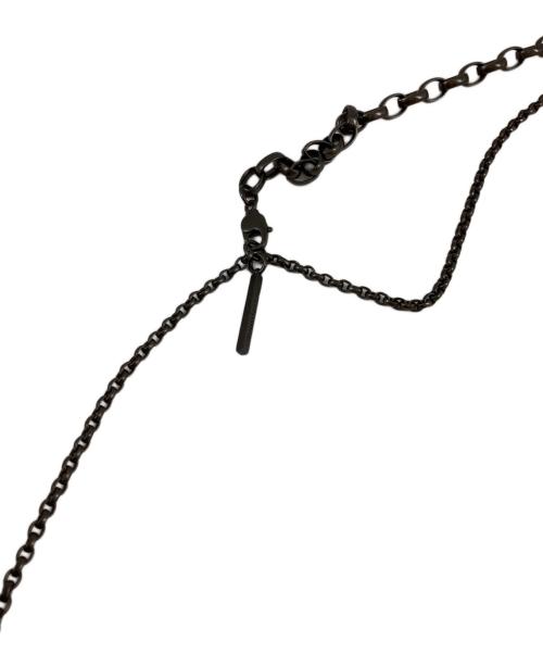 s'yte（サイト）s'yte (サイト) ダブルタッセルチェーンネックレス ブラックの古着・服飾アイテム