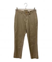 45R（フォーティファイブ・アール）の古着「薄高密度ギャバの908みゆきパンツ」｜ベージュ