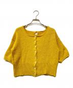 comm.arch.コム・アーチ）の古着「S/S リネンカーディガン」｜イエロー