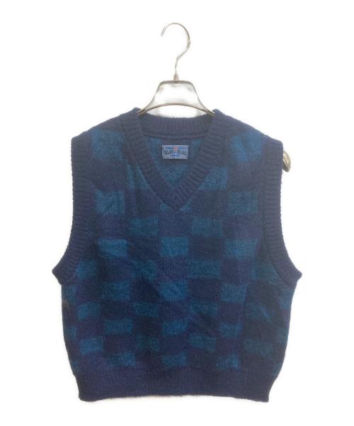BLUE BLUE（ブルーブルー）BLUE BLUE (ブルーブルー) グラデーションイチマツモヘアベスト ネイビー サイズ:1の古着・服飾アイテム