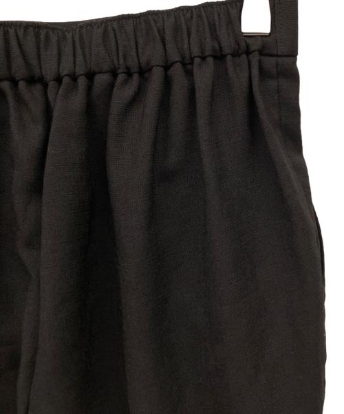 ENFOLD（エンフォルド）ENFOLD (エンフォルド) リネンライク ゴムジョッパーズパンツ ブラック サイズ:38の古着・服飾アイテム