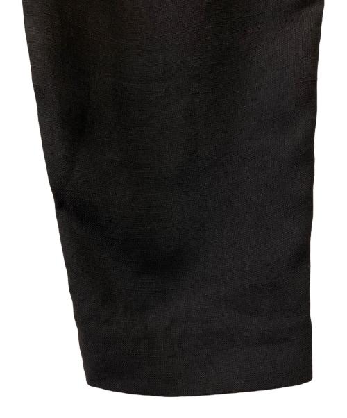 ENFOLD（エンフォルド）ENFOLD (エンフォルド) リネンライク ゴムジョッパーズパンツ ブラック サイズ:38の古着・服飾アイテム
