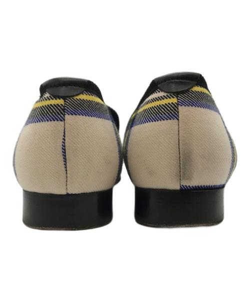 MATTHEW COOKSON（マシュークックソン）MATTHEW COOKSON (マシュークックソン) タータンチェックローファー マルチカラー サイズ:6の古着・服飾アイテム