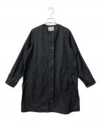 23区ニジュウサンク）の古着「ライトツイル ノーカラーコート」｜ブラック