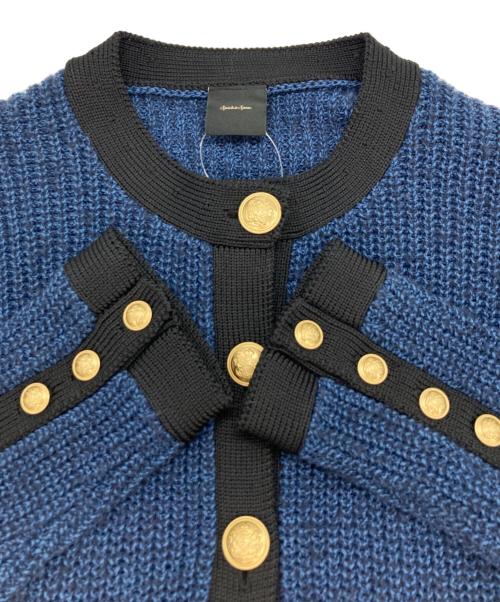 Spick and Span（スピック＆スパン）Spick and Span (スピックアンドスパン) ツイードニットカーディガン ネイビー サイズ:FREE 未使用品の古着・服飾アイテム