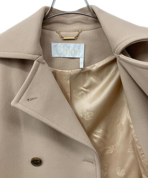 Chloe（クロエ）Chloe (クロエ) ダブルコート ベージュ サイズ:34の古着・服飾アイテム