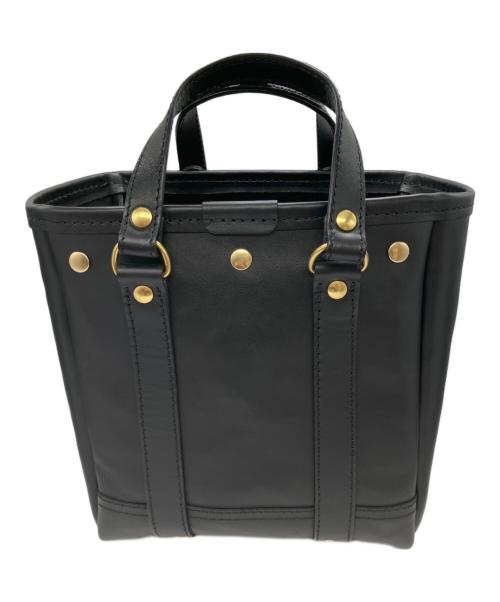 Herz（ヘルツ）Herz (ヘルツ) バケツ型トート ブラックの古着・服飾アイテム