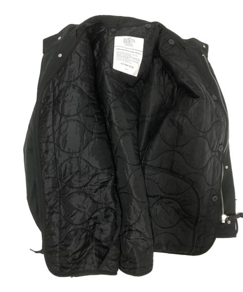 WYM LIDNM（ウィム バイ リドム）WYM LIDNM (ウィム バイ リドム) LAYERED 3WAY MILITARY BLOUSON ブラック サイズ:Mの古着・服飾アイテム